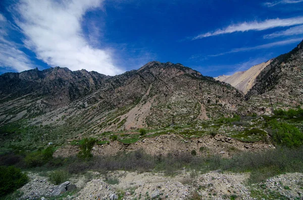 Panorama Uma Bela Paisagem Montanhosa Região Elbrus Kabardino Balkaria — Fotografia de Stock