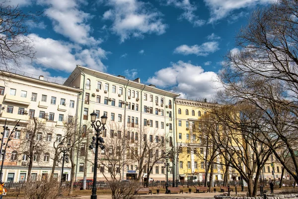 Chistoprudny Boulevard Centrala Moskva — Stockfoto