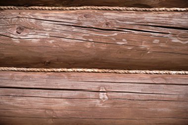 Tahta kütük kahverengi duvar arkaplan dokusu