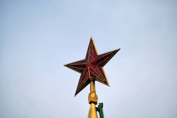 Red Star Moscow Kremlin — Stockfoto