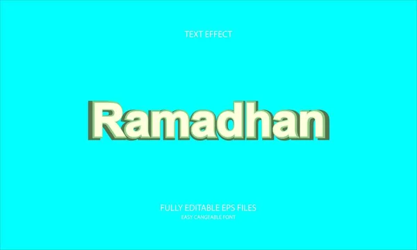 Ramadhan biçim düzenlenebilir metin efekti