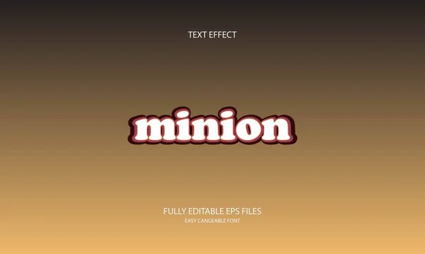 Minion biçimi düzenlenebilir metin efekti