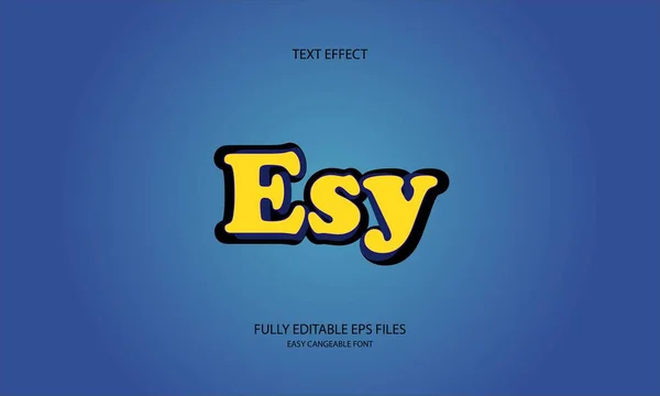 Esy biçim düzenlenebilir metin efekti