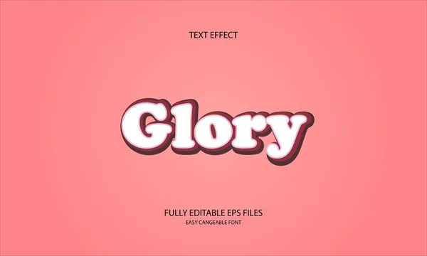 Glory style düzenlenebilir metin efekti
