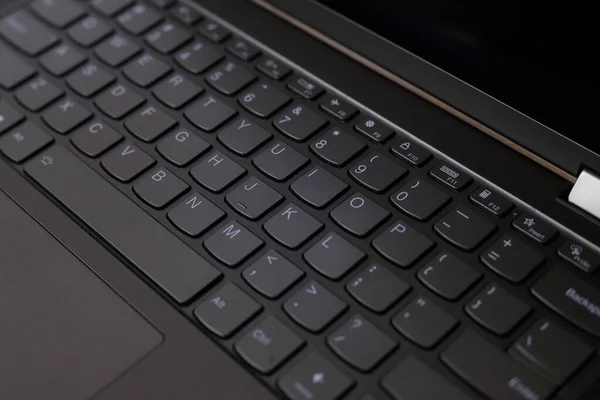 Horizontal Background Laptop Keyboard — Stock Photo, Image