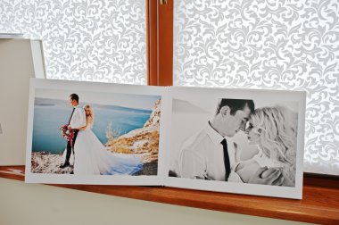 Fotoğraf albümü ve düğün kitap sayfaları