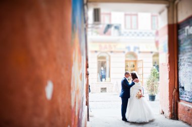 Evlilik çift bystreets kemer altında