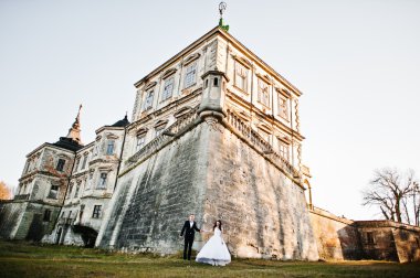 Büyüleyici ve şık Düğün çifti aşk arka plan eski v