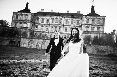 Büyüleyici ve şık Düğün çifti aşk arka plan eski v