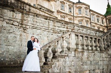 Büyüleyici ve şık Düğün çifti aşk arka plan eski v