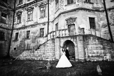 Büyüleyici ve şık Düğün çifti aşk arka plan eski v