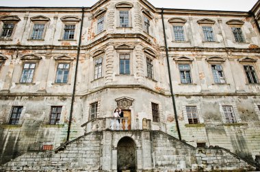 Büyüleyici ve şık Düğün çifti aşk arka plan eski v