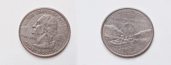 Conjunto de moneda 25 centavos o cuarto de dólar, 2003 EE.UU. (Denver), Estado —  Fotos de Stock