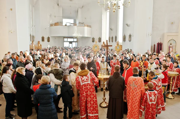 LVIV, UCRANIA - 27 DE ABRIL DE 2016: Pasión de la Semana Santa — Foto de Stock