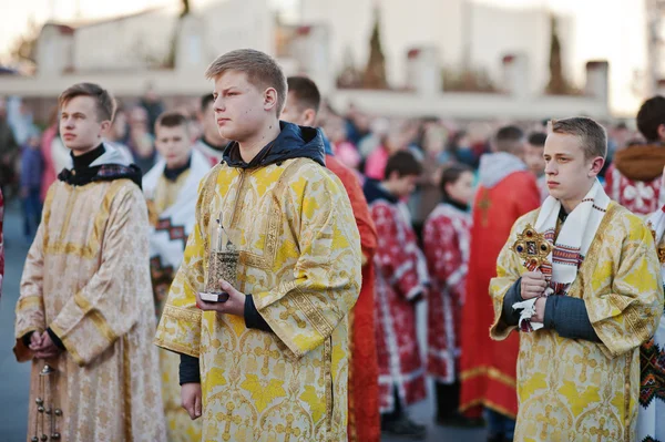 LVIV, UKRAINE - APRIL 27, 2016: Holy Week passion — Stock Photo, Image