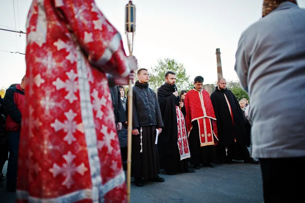 LVIV, UKRAINE - 27 AVRIL 2016 : Semaine Sainte passion — Photo