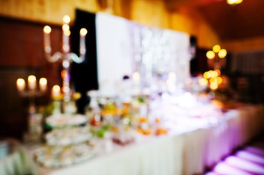 Elegance düğün Resepsiyon Masa gıda ile mevsimlik etkisi ve 