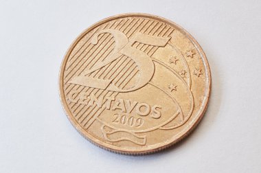 Manuel Deodoro da Fonseca (18 25 Brezilyalı centavos (2009) gösterir