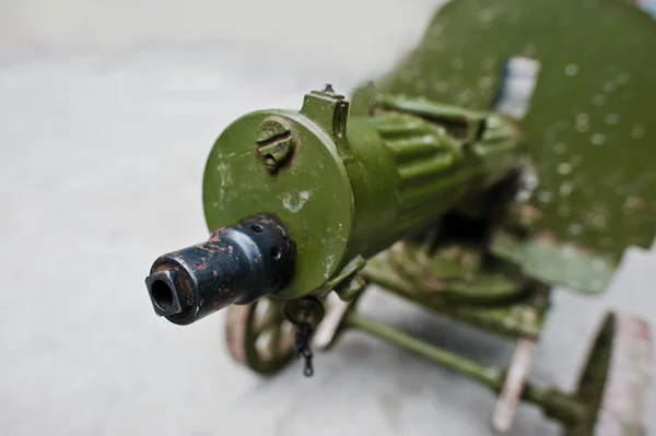 Uma velha metralhadora vintage, o sistema do Maxim. Maxim arma — Fotografia de Stock