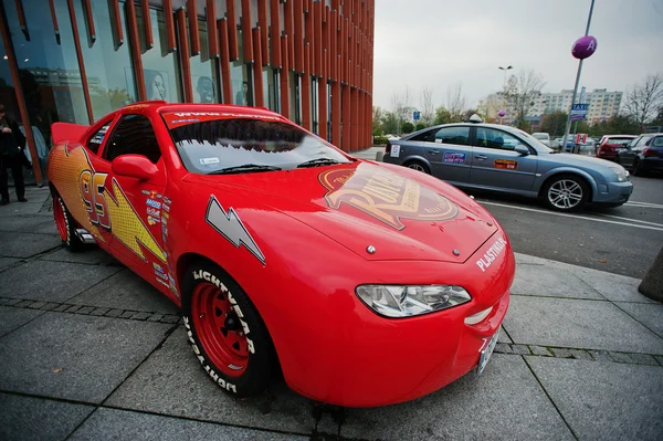 Detail of the Real Car from the Movie Cars, Lightning McQueen in Red Color  on the Race Track Editorial Photography - Image of michigan, lightning:  267624612