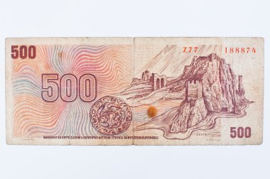 Hai, Ukrayna - Mayıs, 2016 yaklaşık: Bill 500 Çekoslovakya para 