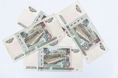 Hai, Ukrayna - Mayıs, 2016 yaklaşık: ayarla, Bill 10 Rusya ruble 
