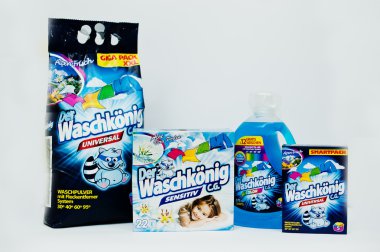 Berezovitsa, Ukrayna - Haziran, 2016 yaklaşık: Deterjanlar kümesi bir