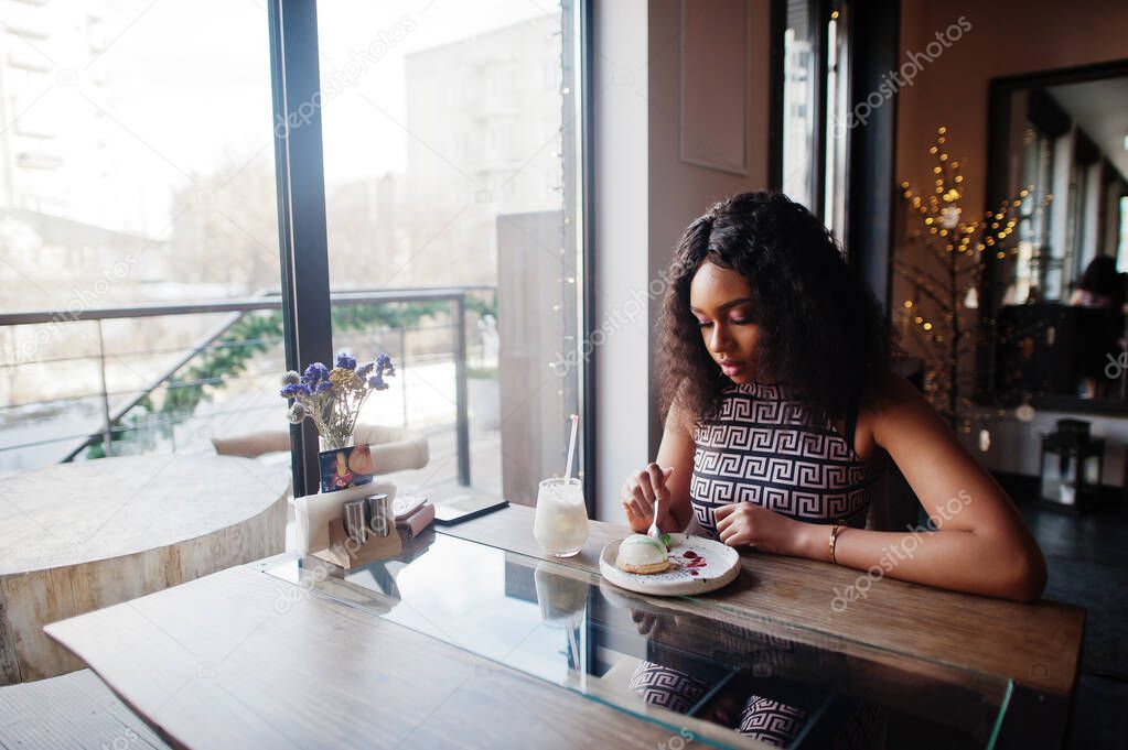 Elegant young african american woman 