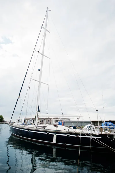 Marine Parkplatz Für Moderne Motorboote Luxusjachten Seehafen Angedockt — Stockfoto