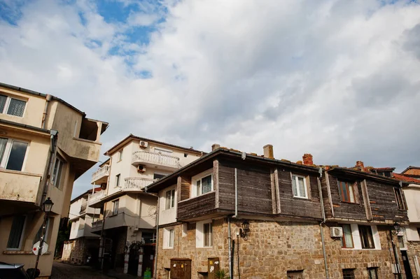 Rumah Rumah Kota Tua Nesebar Bulgaria — Stok Foto