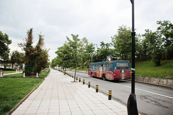 Nesebar Bulgaria June 2021 Bus Road Nesebar Street — Stock Photo, Image