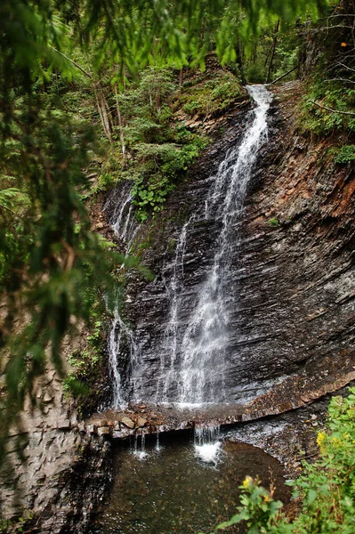 Air Terjun Huk Atau Guk Pegunungan Carpathians Ukraina — Stok Foto