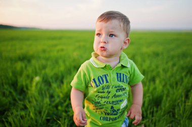 Akşamları yeşil çayırlarda tatlı bir çocuk..