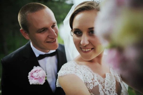 Wedding couple close up — Stock Photo, Image