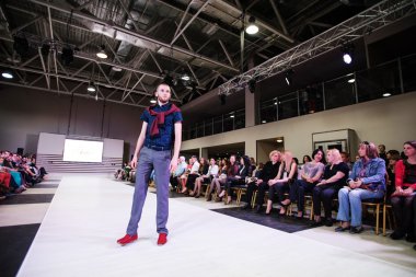 Ternopil Ukrayna - 17 Mayıs: Podolyany moda haftası. 17 Mayıs 2015