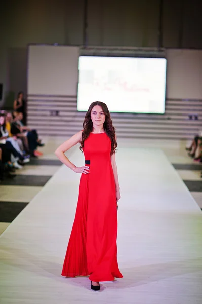 TERNOPIL UKRAINE - MAY 17: Podolyany Fashion Week.  May 17, 2015 — Stock Photo, Image