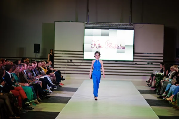 TERNOPIL UKRAINE - MAY 17: Podolyany Fashion Week.  May 17, 2015 — Stock Photo, Image