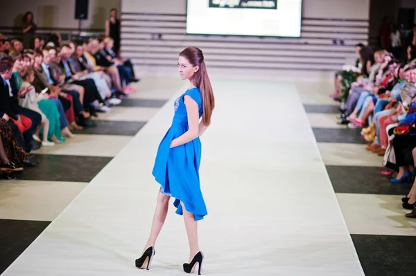 TERNOPIL UKRAINE - MAY 17: Podolyany Fashion Week.  May 17, 2015 — Stock Photo, Image