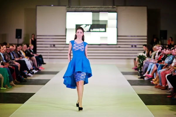 TERNOPIL UKRAINE - MAY 17: Podolyany Fashion Week.  May 17, 2015 — Stock Photo, Image