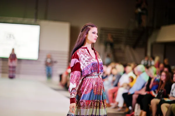 TERNOPIL UKRAINE - MAY 17: Podolyany Fashion Week.  May 17, 2015 — Stock Photo, Image