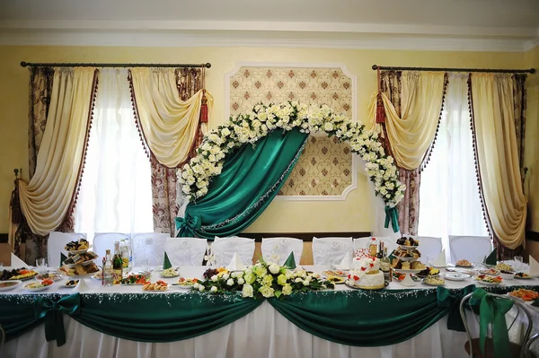 結婚式のテーブルの装飾 — ストック写真
