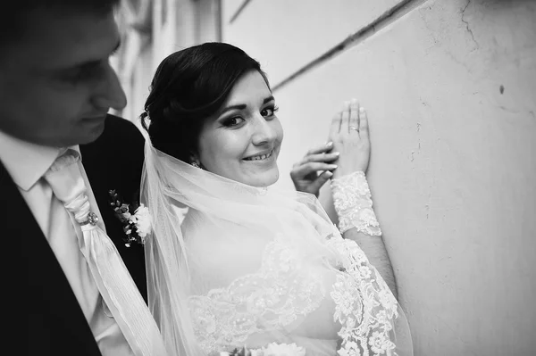 Casal de casamento apaixonado — Fotografia de Stock