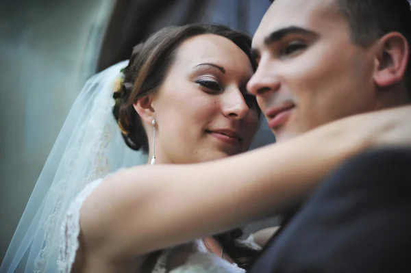 Casamento casal close up — Fotografia de Stock