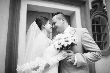 Holü evlilik çift eski yakınındaki taş