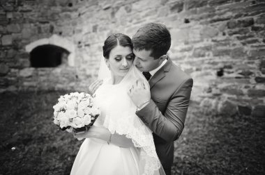 Onların düğün günü aşık genç Düğün çifti