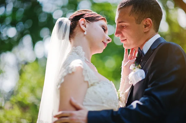 Casamento casal close up — Fotografia de Stock