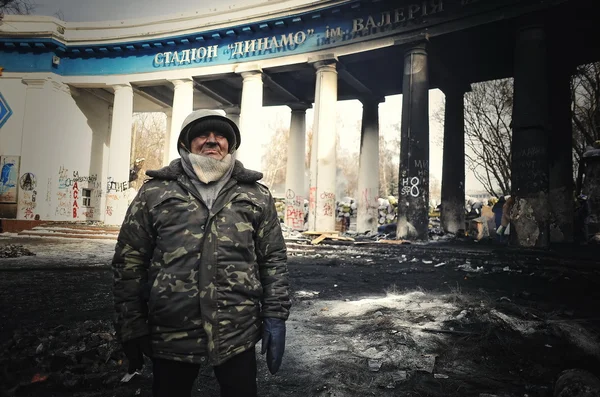 Kijów, Ukraina - styczeń 2014: Euromaidan. Rewolucja wolności. — Zdjęcie stockowe