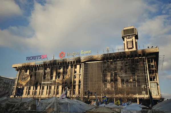 KYIV, UCRAINA - Febbraio 2014: Euromaidan. Rivoluzione della libertà — Foto Stock