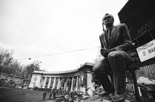 KYIV, UKRAINE - FÉVRIER 2014 : Euromaïdan. La révolution de la liberté — Photo