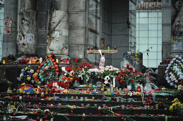 基辅，乌克兰-2014 年 2 月: Euromaidan。自由的革命 — 图库照片